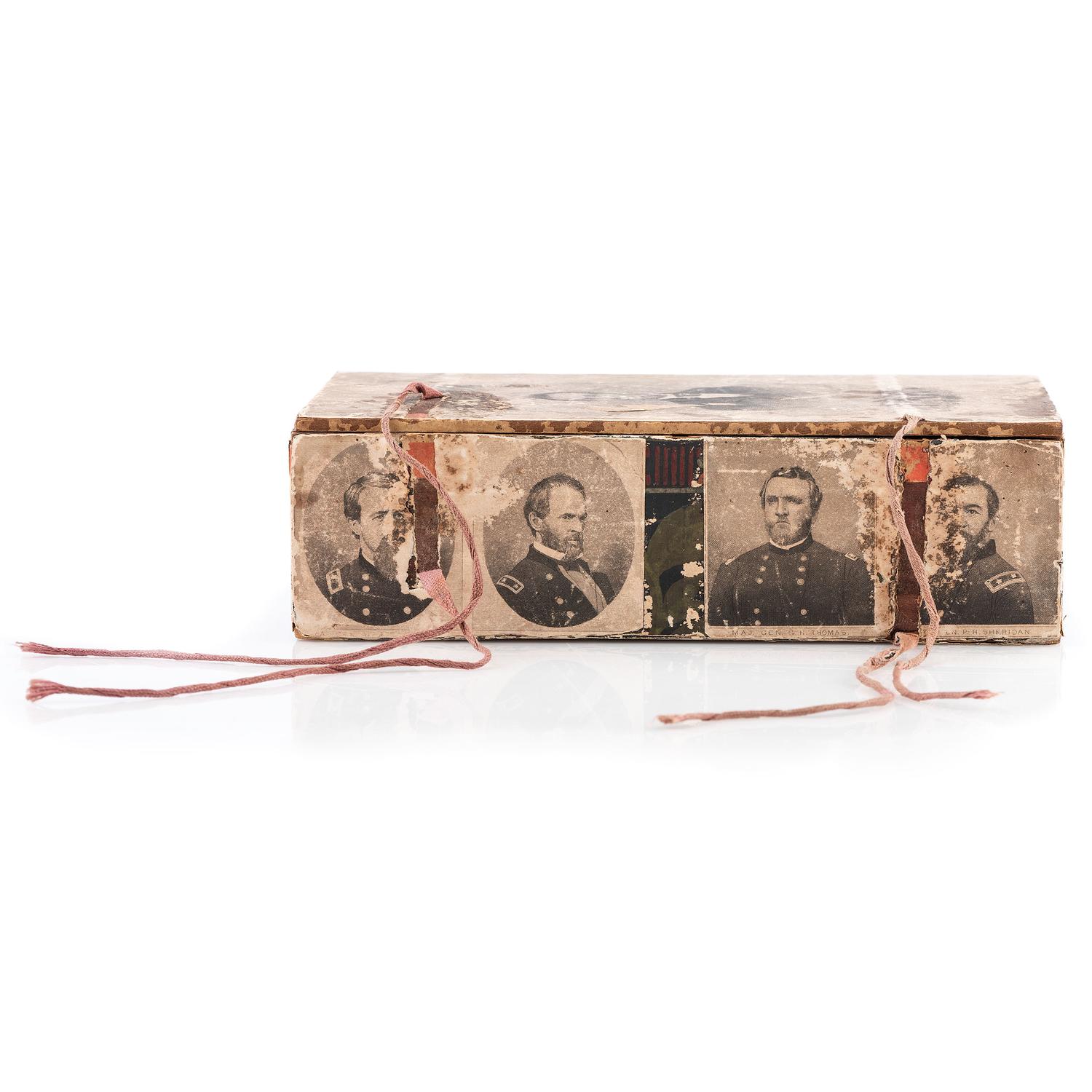 Private John A. Irvin, Company H, 64th Ohio Volunteer Infantry, hardtack inscribed at Camp Bardstown, KY, January 1862, and quarter plate ambrotype.