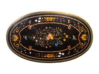 A Louis XVI Style Gilt Bronze Mounted Pietra Dura-Top Center Table