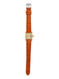 CARTIER, 18K YELLOW GOLD 'TANK' WRISTWATCH