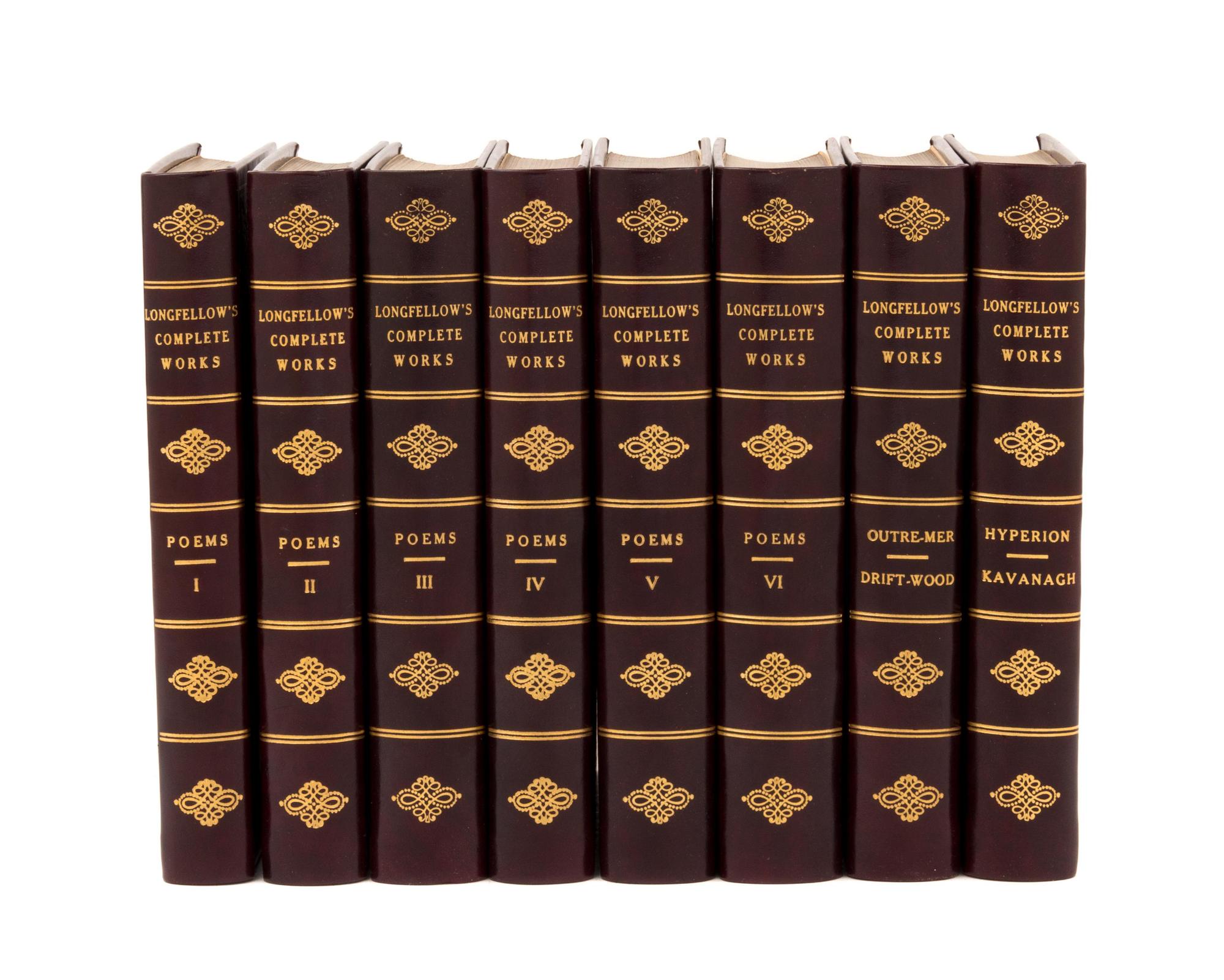 LONGFELLOW, Henry Wadsworth (1807-1882). Works. Boston and New York: Houghton, Mifflin and Co., 1910.