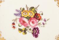 A Coalport Green-Ground Floral Porcelain Dessert Service