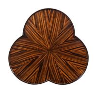 A Rose Tarlow Macassar Ebony Cloverleaf Pedestal Table