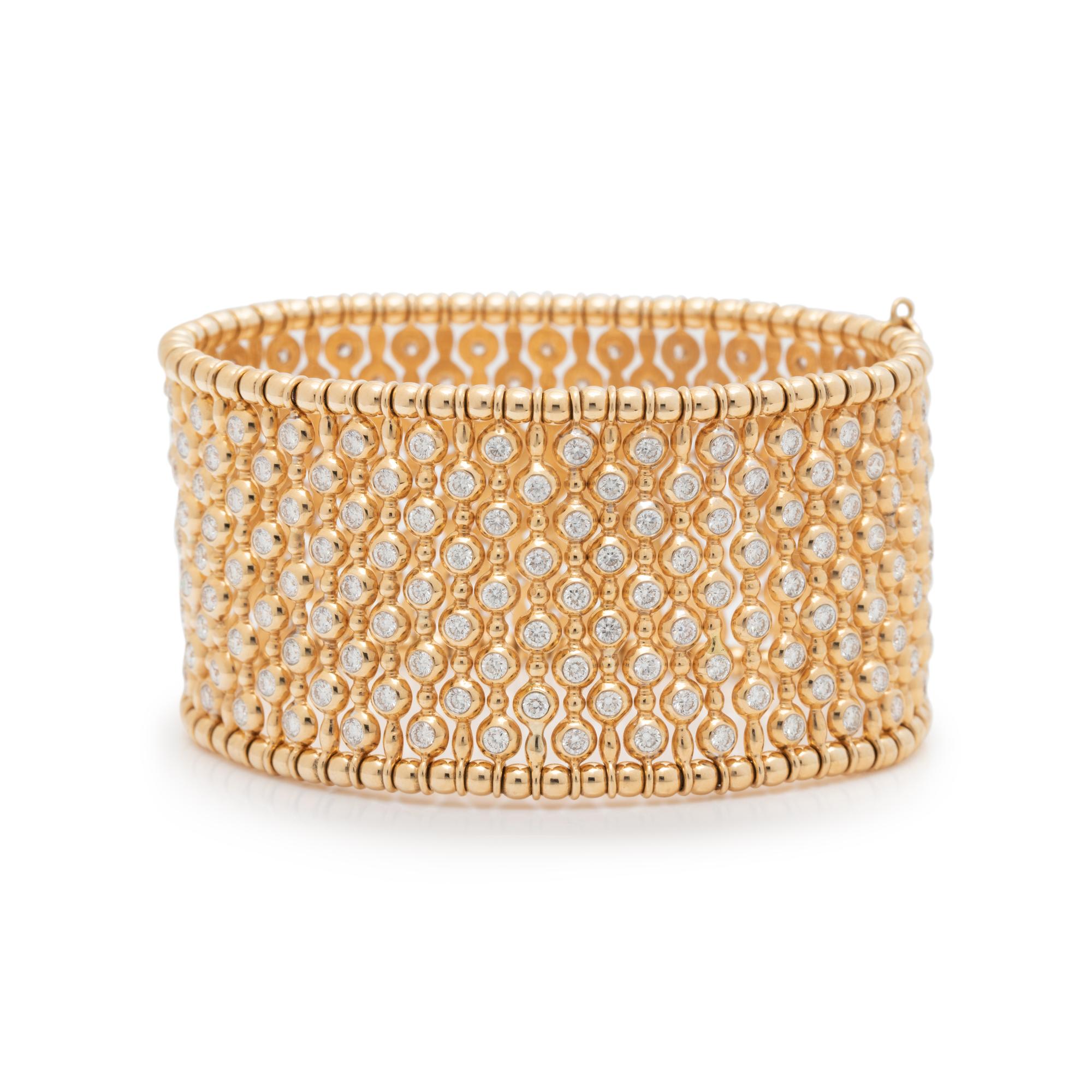 YELLOW GOLD AND DIAMOND BRACELET