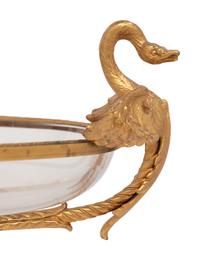 An Empire Style Cut Glass and Gilt Bronze Centerpiece