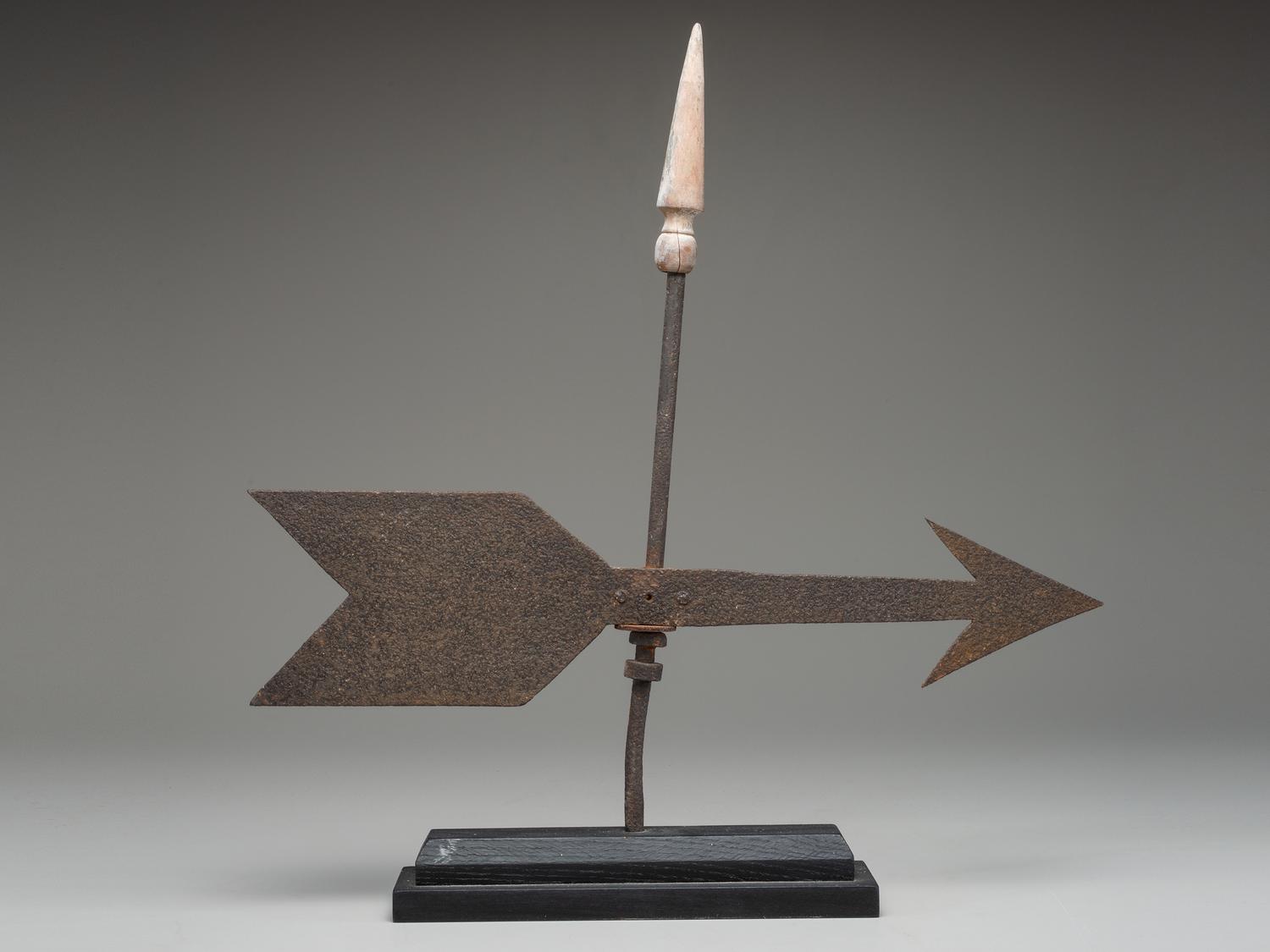 A Wrought-Iron Arrow Weathervane