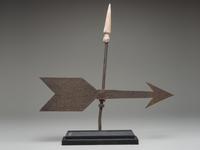 A Wrought-Iron Arrow Weathervane