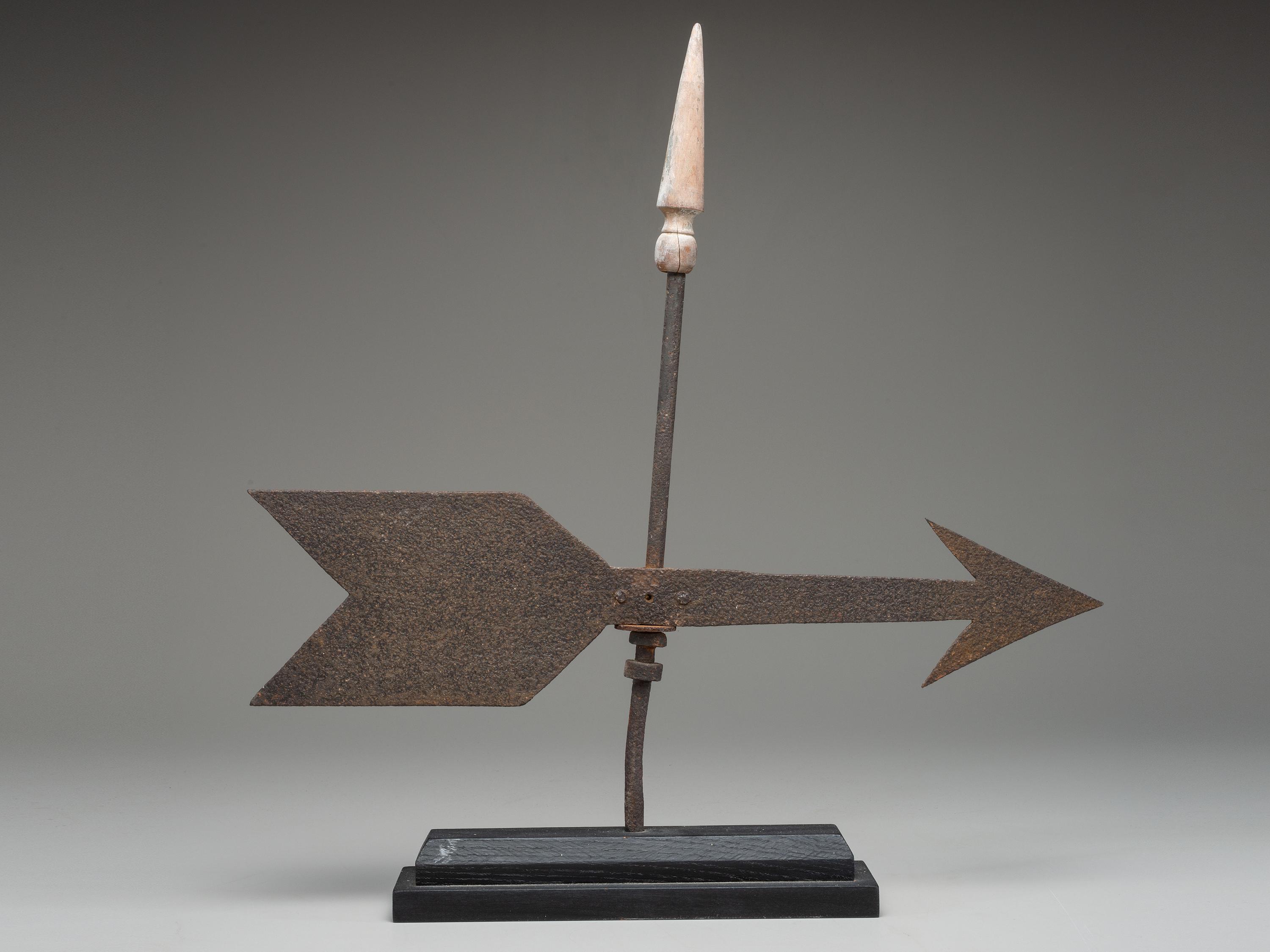 A Wrought-Iron Arrow Weathervane