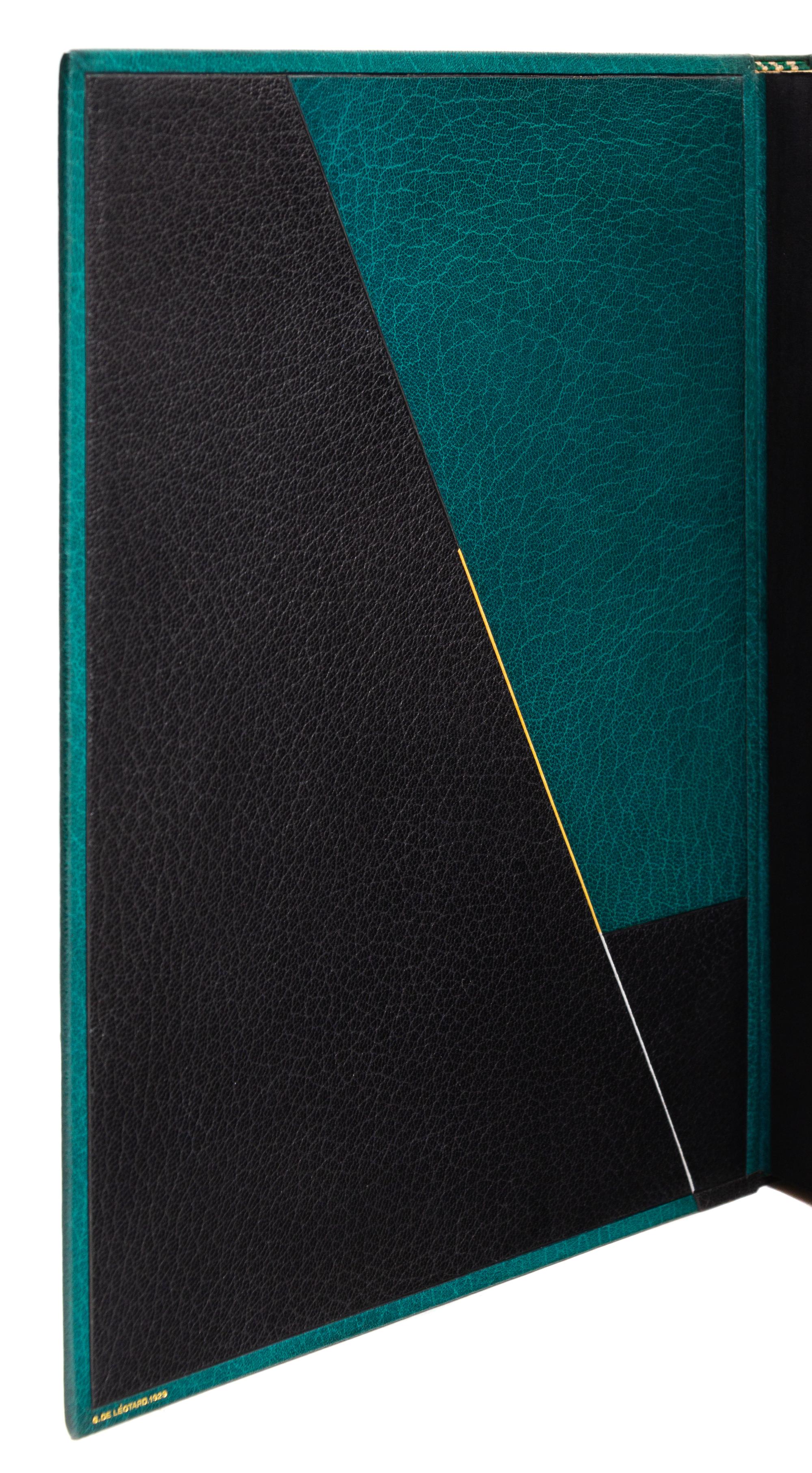 [BINDINGS]. [LÉOTARD, GENEVIÈVE - BINDER]. A group of 2 works in fine Art Deco bindings by Léotard, comprising: