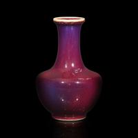 A Chinese flambé-glazed vase 窑变釉花樽 19th century or later ???????