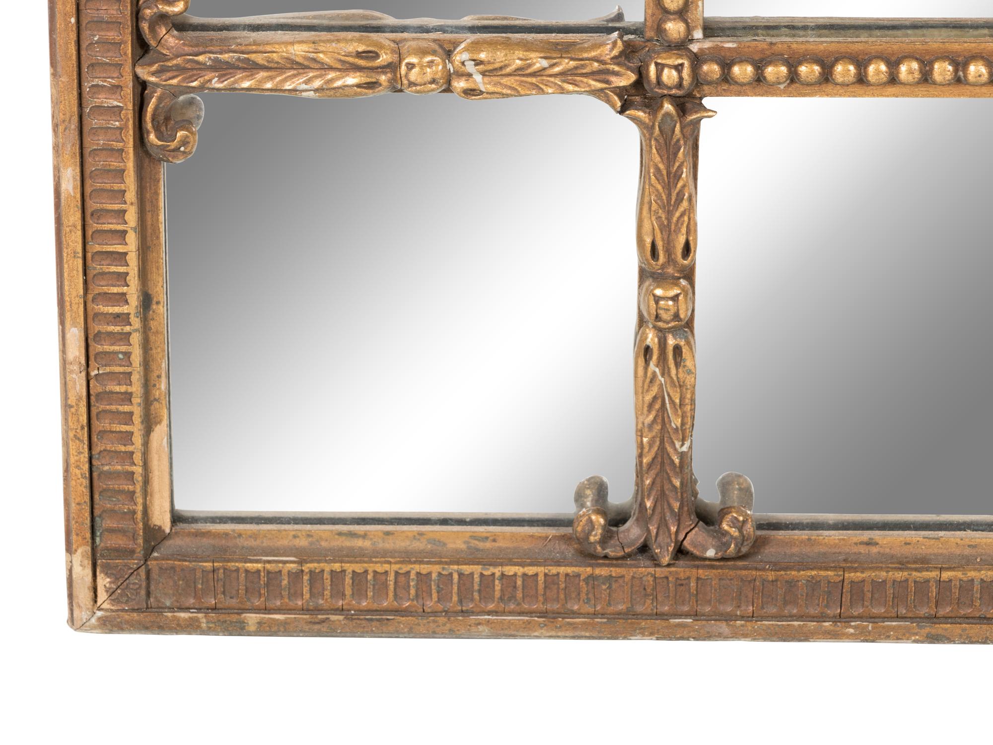 A Set of Three Large Giltwood Mirrors