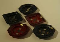A Collection of Commemorative Haeger Pottery Ash Receivers Width of widest 13 inches.