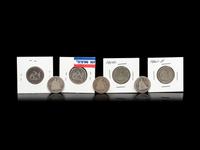 Seven Seated Liberty 25c Coins