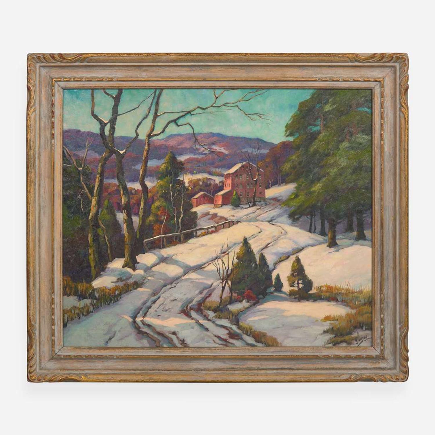 George Jensen (American, 1878–1977) Winter Landscape