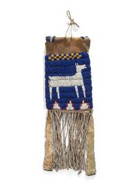 Ute Beaded Buffalo Hide Pouch