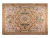 An Aubusson Style Wool Rug