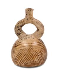 A Mochica Pottery Stirrup Vessel
