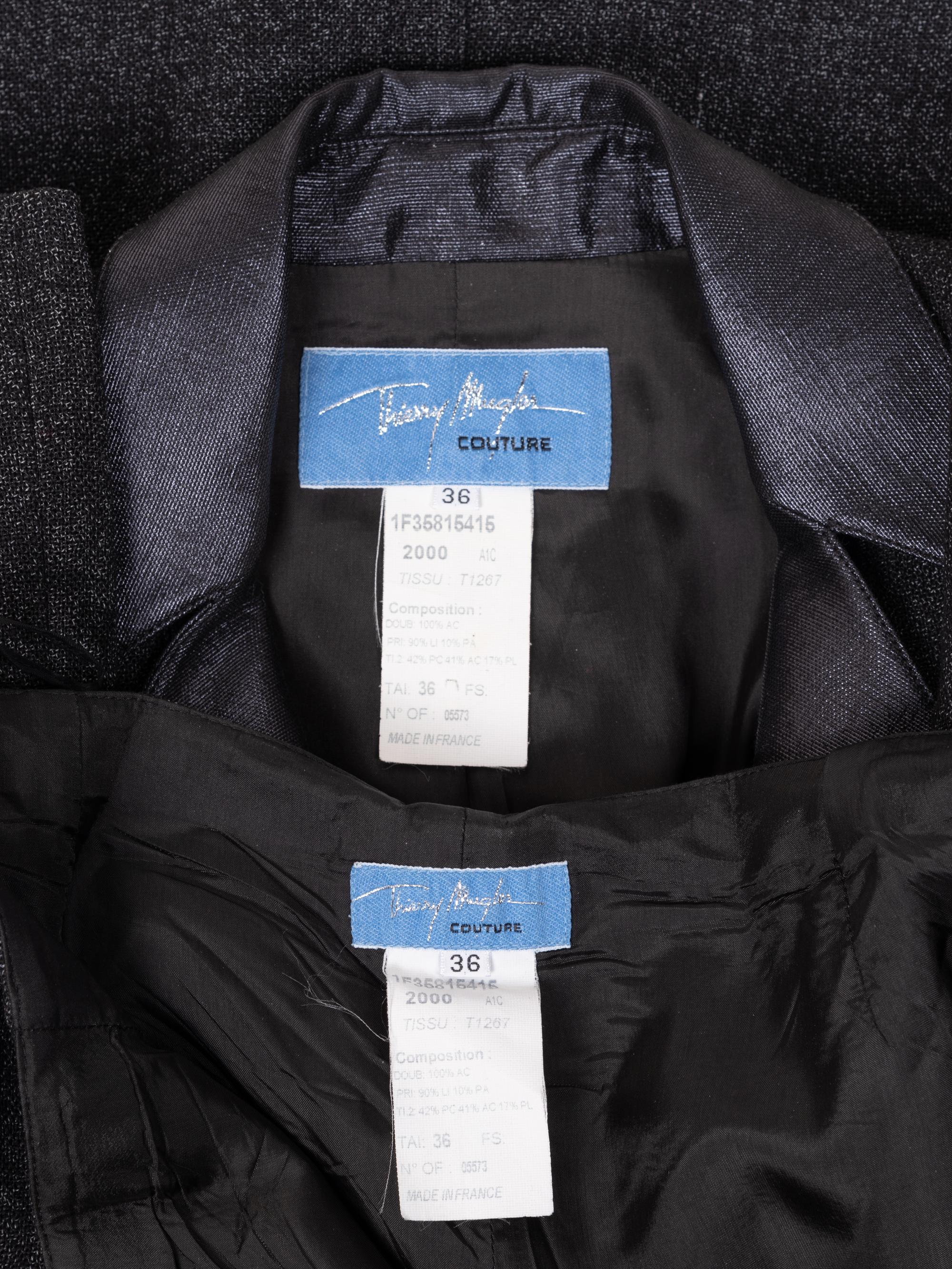 Three Thierry Mugler Pieces: One Pant Suit and One Jacket, 1980-90s