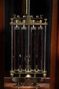 A Gothic Revival Carved Mahogany Tall Case No. 24 Astronomical Regulator