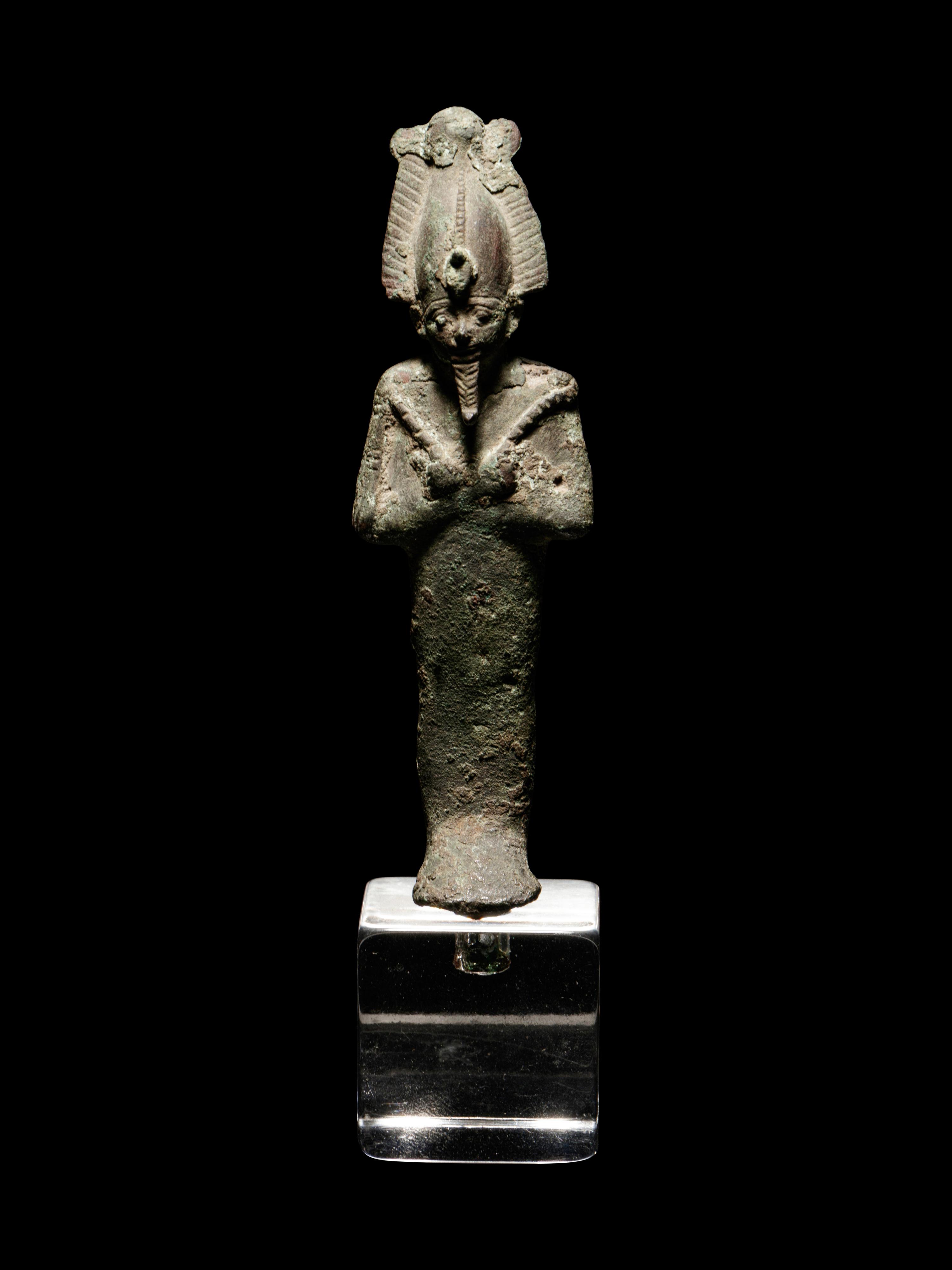 An Egyptian Bronze Osiris