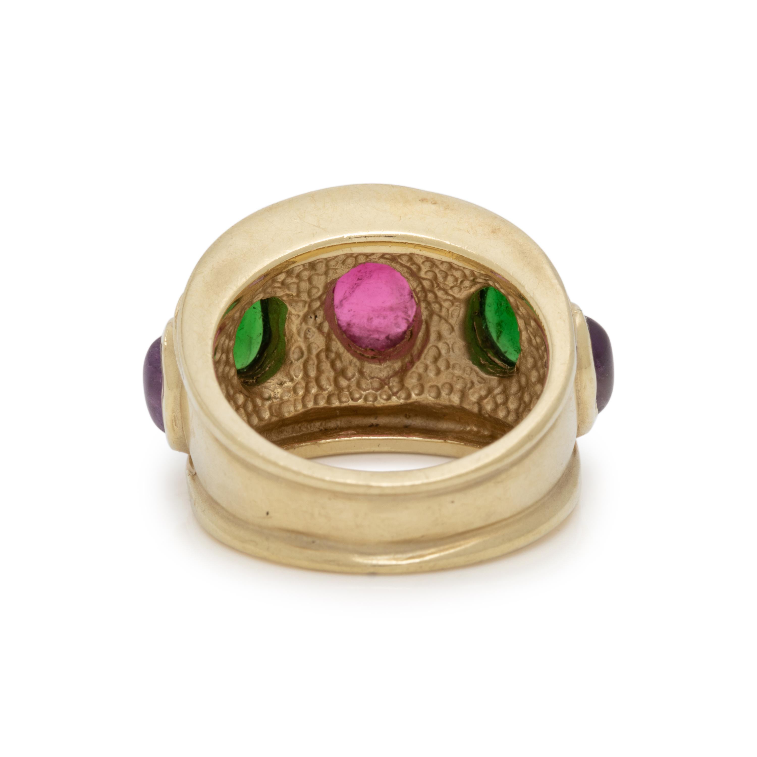 COLLECTION OF YELLOW GOLD AND MULTIGEM JEWELRY