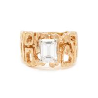 YELLOW GOLD AND DIAMOND RING