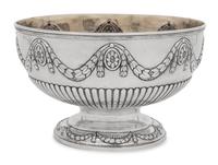 A Victorian Silver Centerpiece Bowl