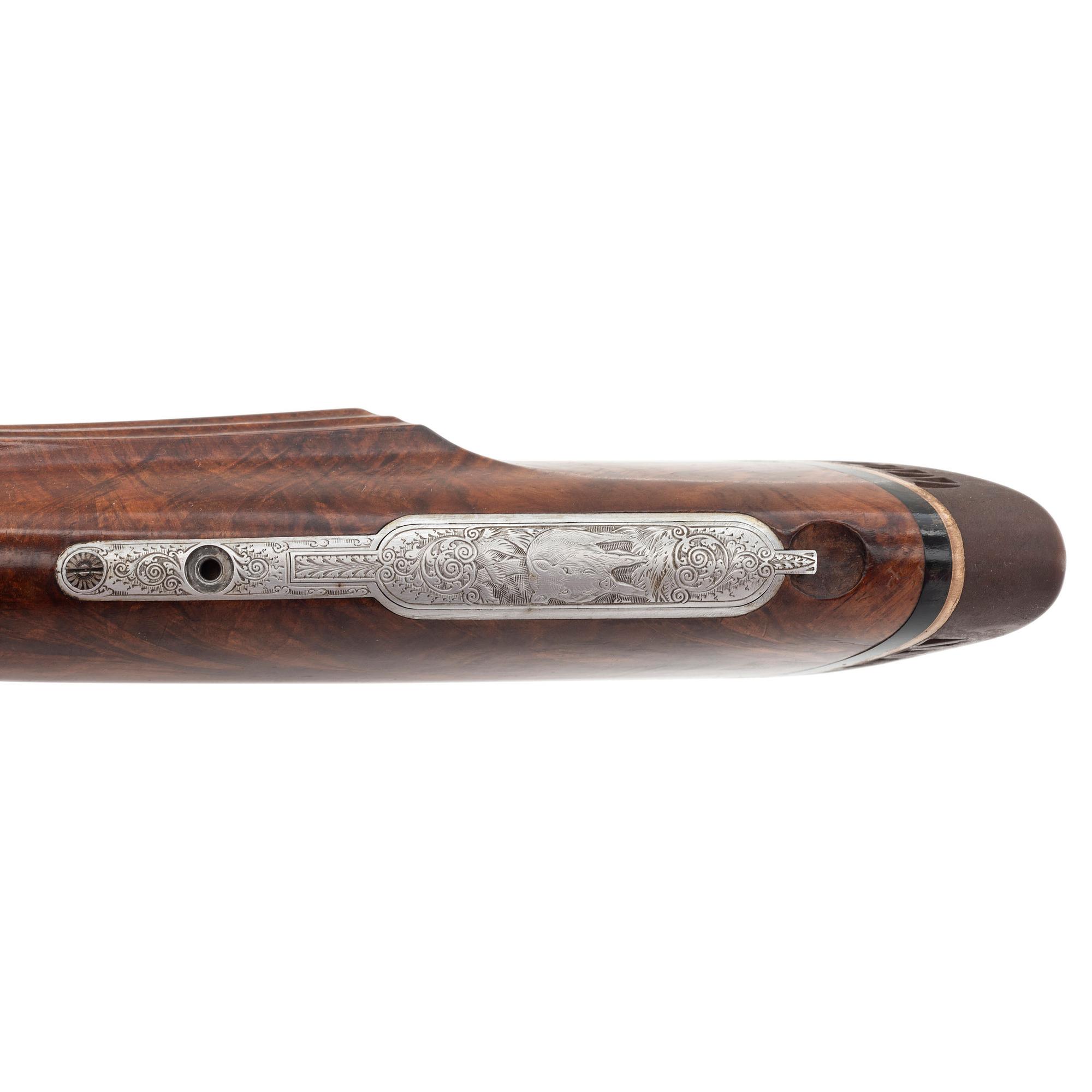 ** Finely Engraved Josef Winkler O/U Drilling Rifle in .300 Weatherby Magnum
