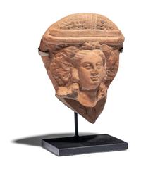 A Hellenistic Terracotta Head of a Goddess