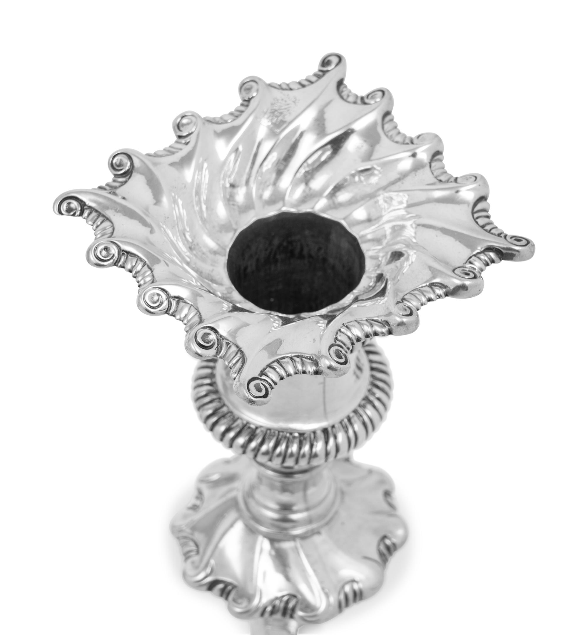 A Set of Four George III Silver Candlesticks