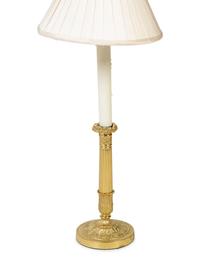 A Pair of Gilt Bronze Candle Lamps — 19TH/20TH CENTURY