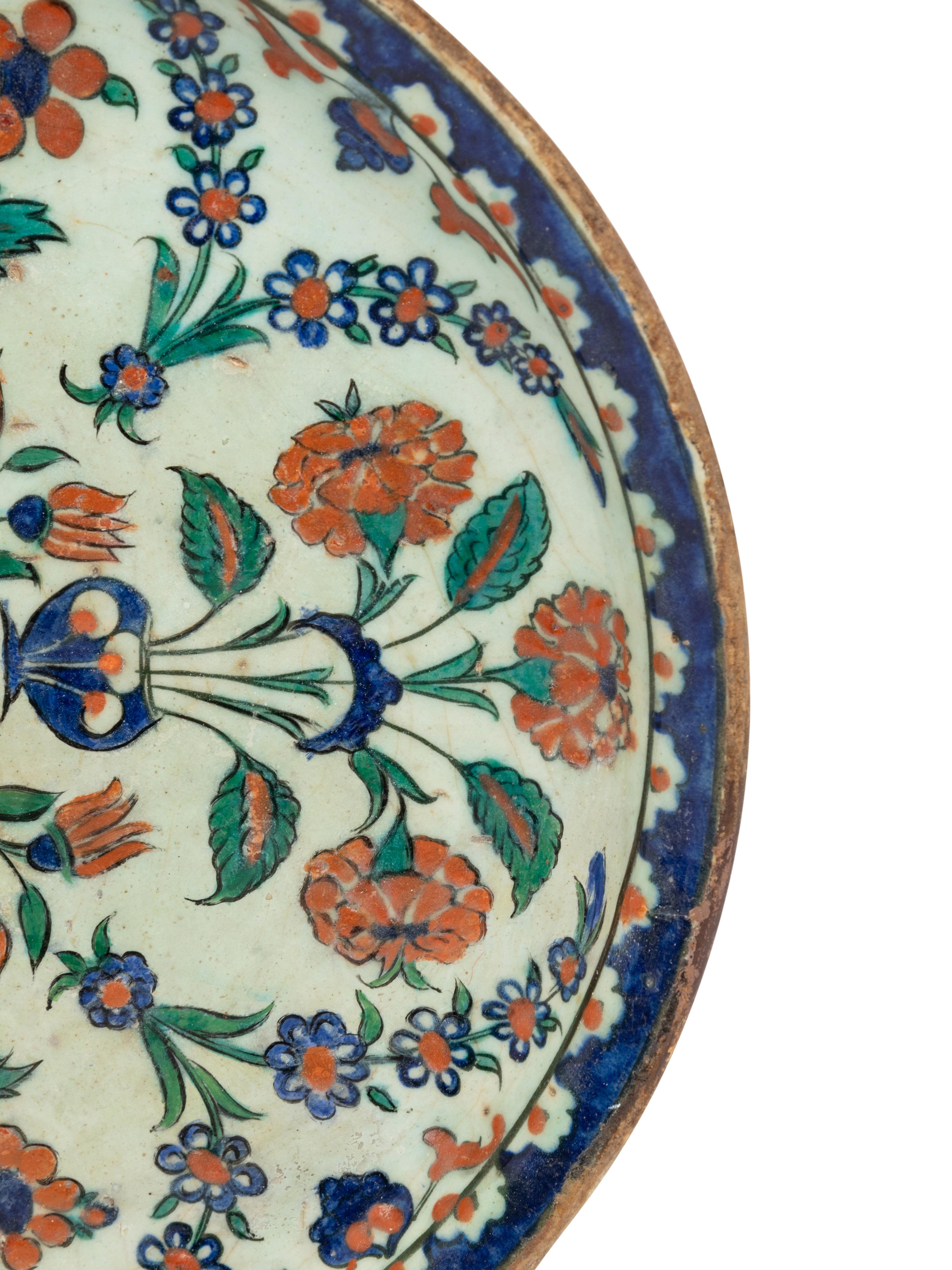An Ottoman Iznik Style Dish