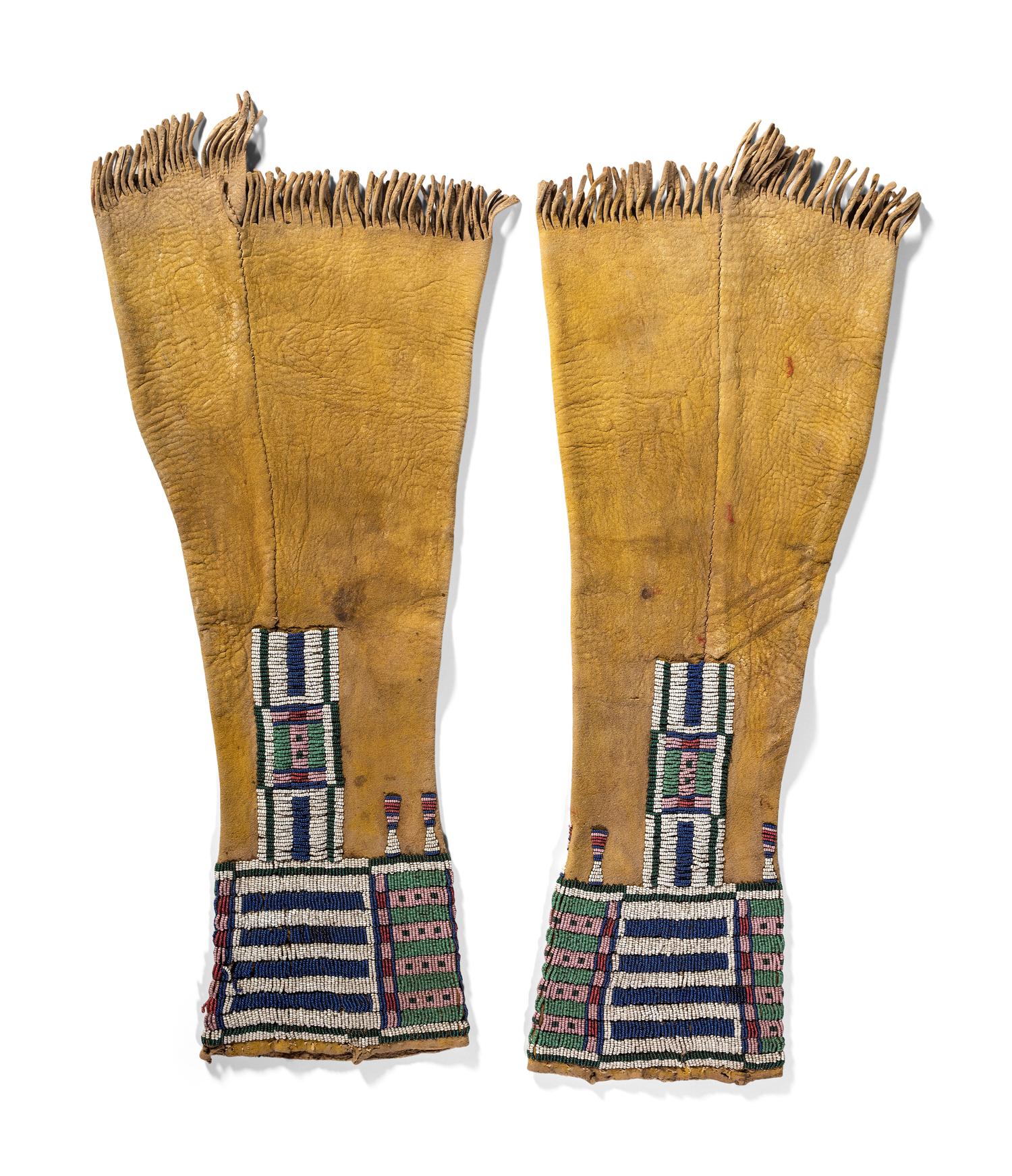 Cheyenne Beaded Hide Leggings