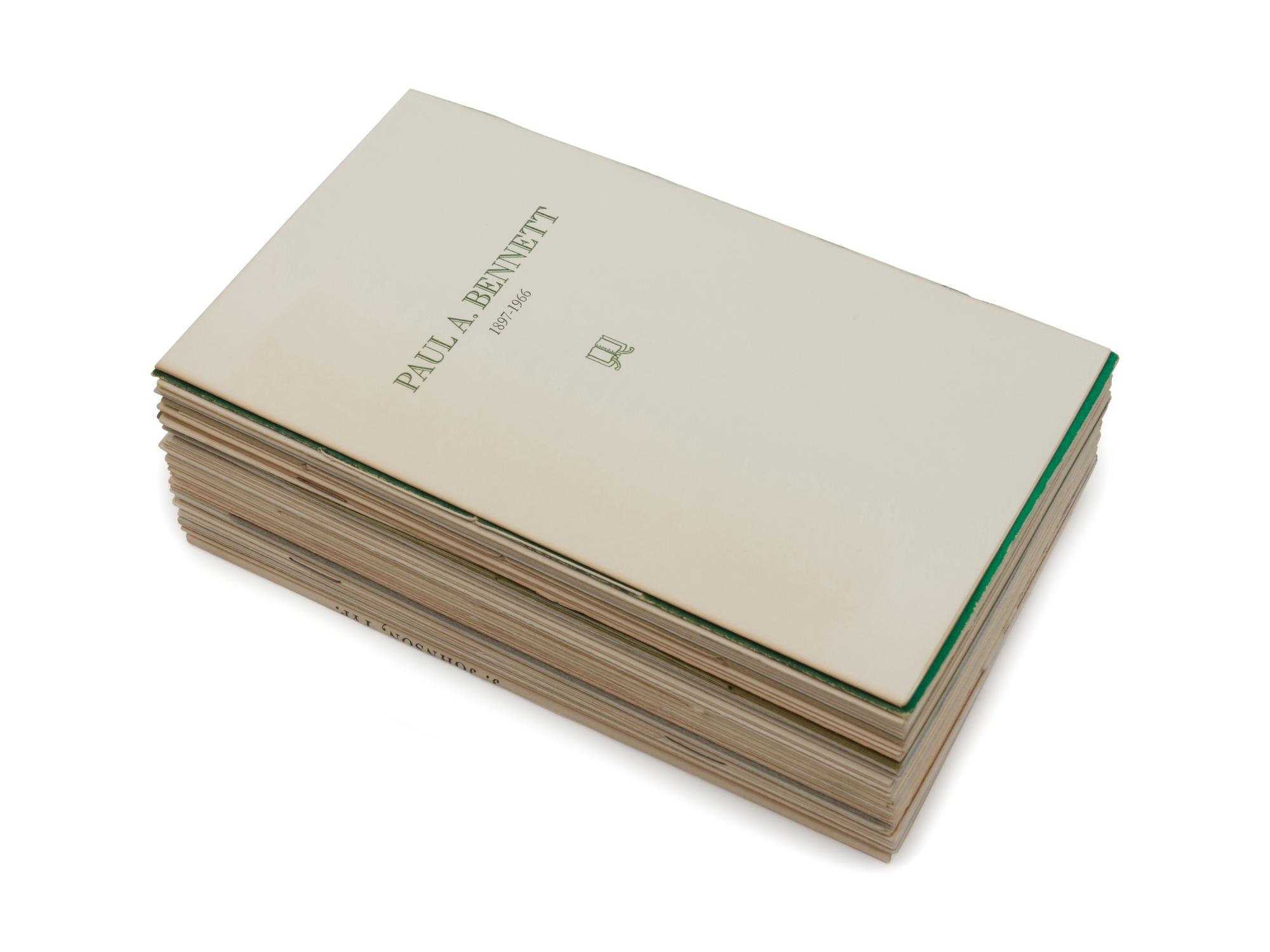 [BENNETT, Paul A. (1897-1966)]. A Memorial Keepsake. N.p.: The Typophiles, n.d.