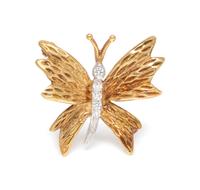 An 18 Karat, Platinum, and Diamond Butterfly Brooch, Tiffany and Co.,