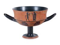 A Greek Style Black-Figured Kantharos