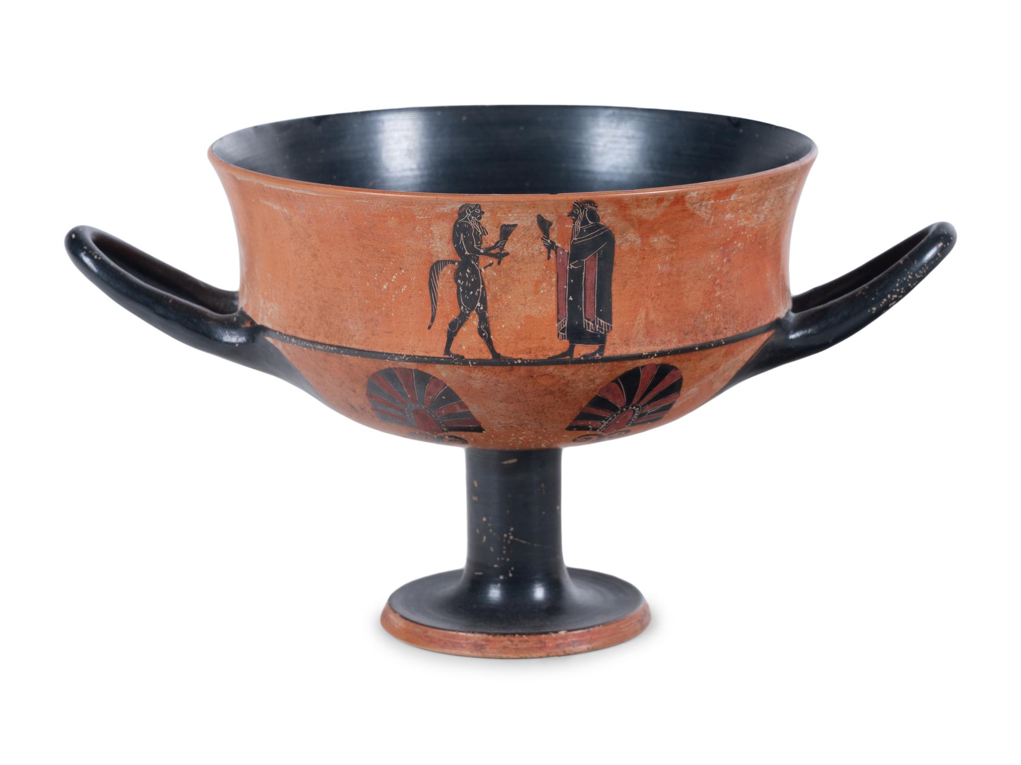 A Greek Style Black-Figured Kantharos