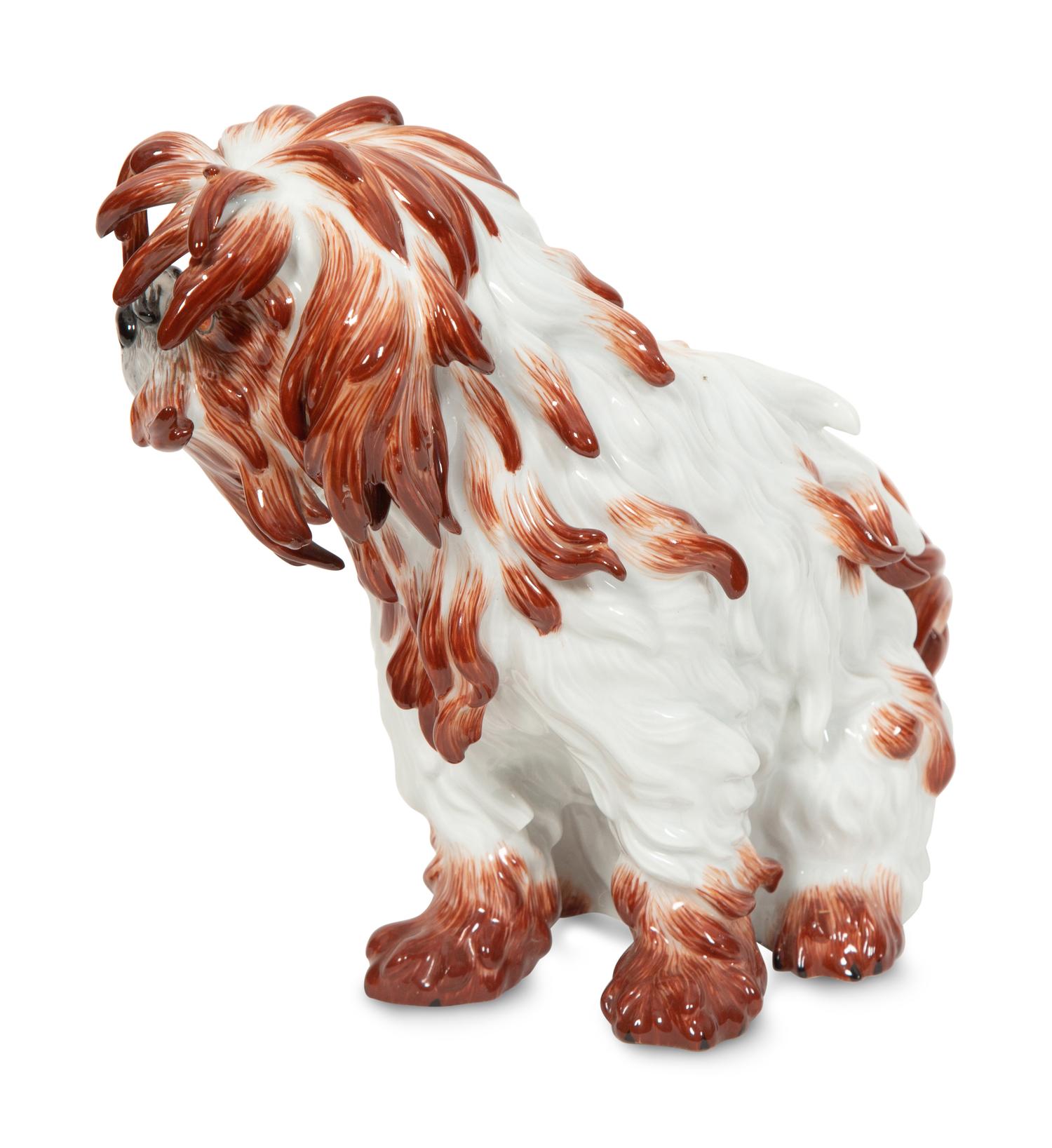 A Meissen Porcelain Bolognese Dog