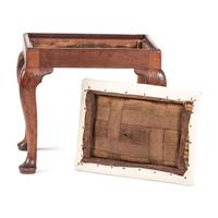 A Queen Anne Carved Walnut Foot Stool