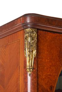 A French Gilt Bronze Mounted Burlwood and Kingwood Armoire