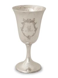 A Set of Eight American Silver Goblets