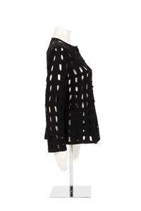 Ralph Rucci Wool Crepe Open Work Design Jacket