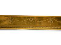 A Regency Style Brass Fire Fender