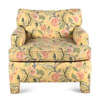 A Floral Upholstered Armchair