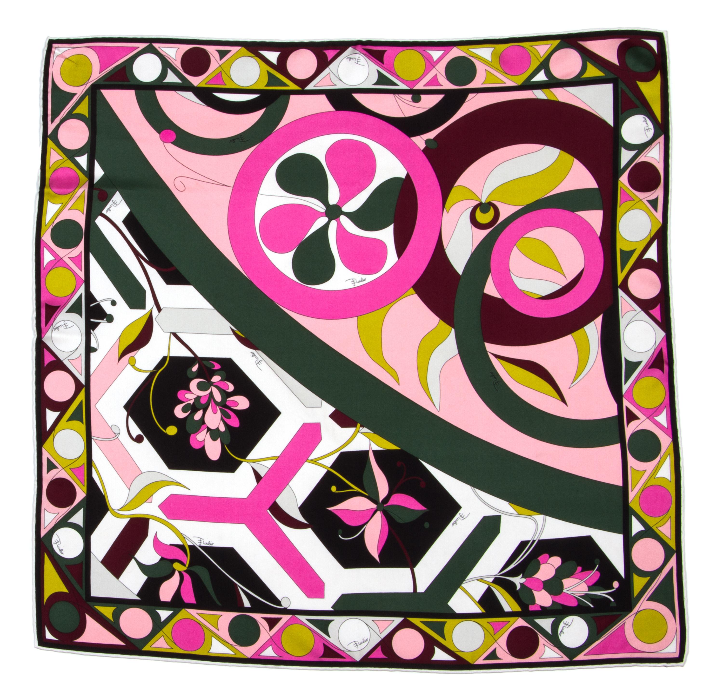 A Pucci Multicolor Silk Scarf, 23" x 23".