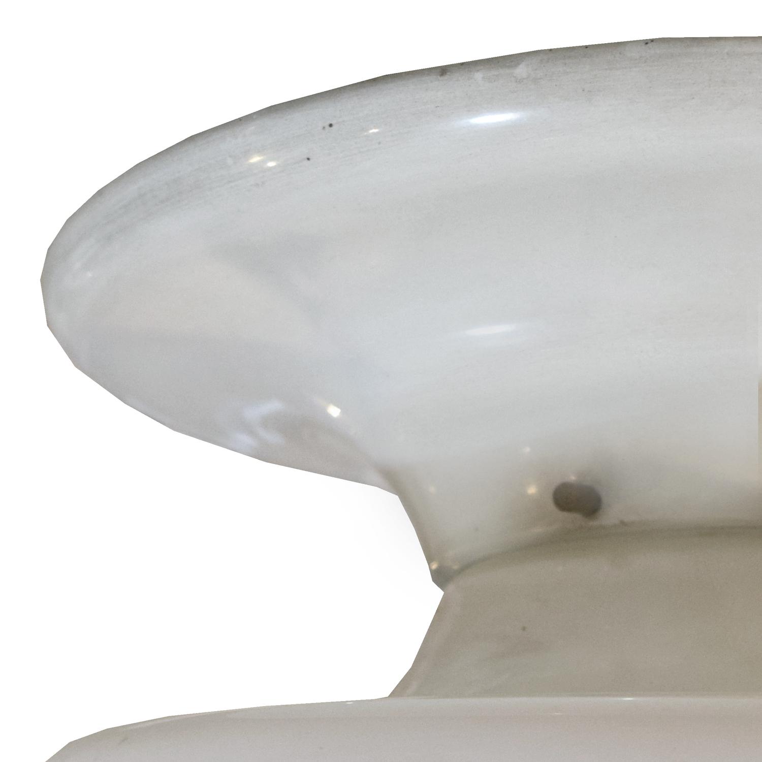 A Set of Six Flush Mount Light Fixtures 13" W x 13" D x 9" H — Italy, Mid-20th Century