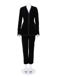 Chanel Boutique Velvet Pant Ensemble, Fall 1993