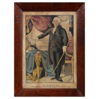 Eleven Framed Hand-Colored Lithographs of American Presidents