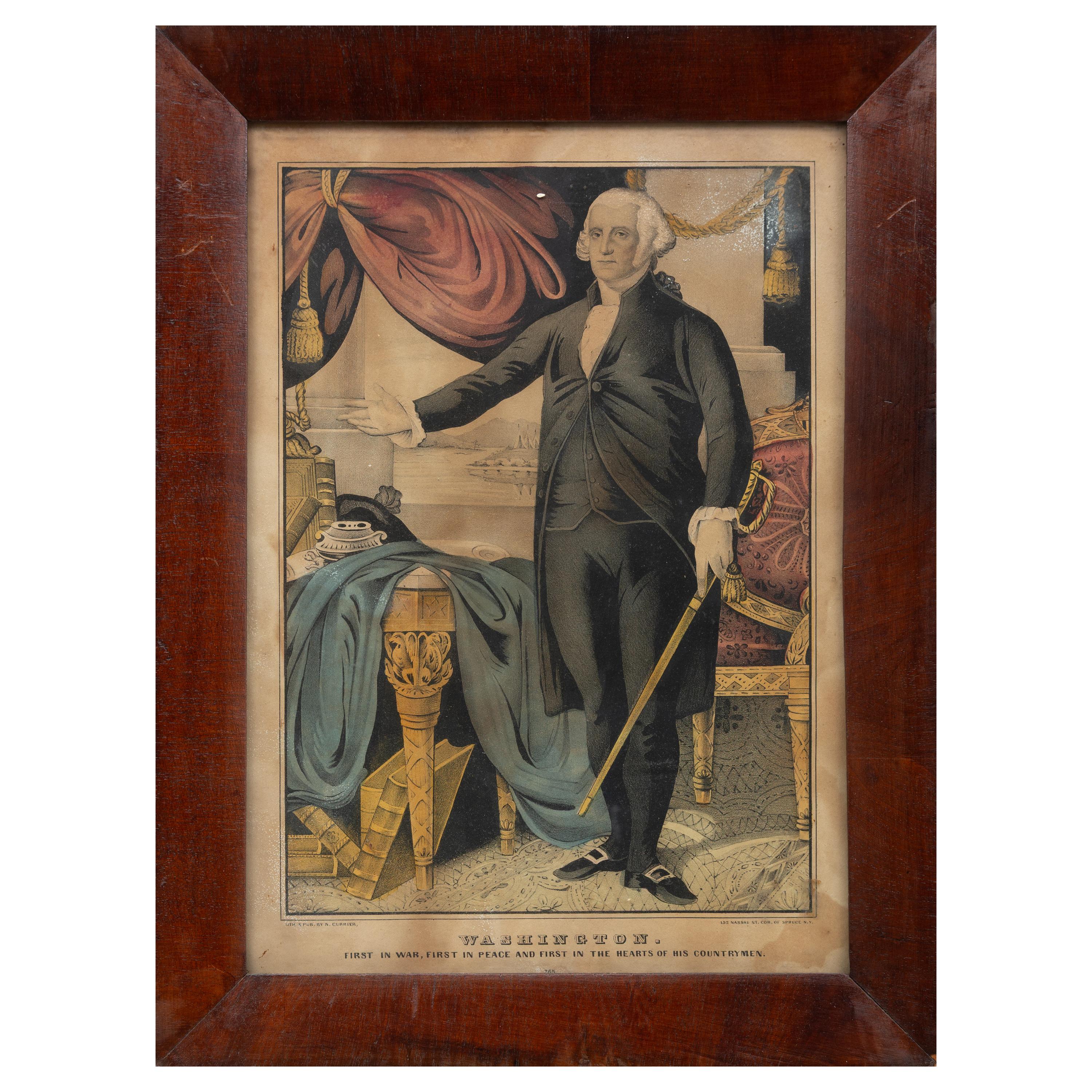 Eleven Framed Hand-Colored Lithographs of American Presidents