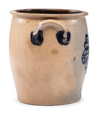 A Two-Gallon Cobalt-Decorated Stoneware Crock