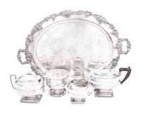 An American Silver Four-Piece Tea Service